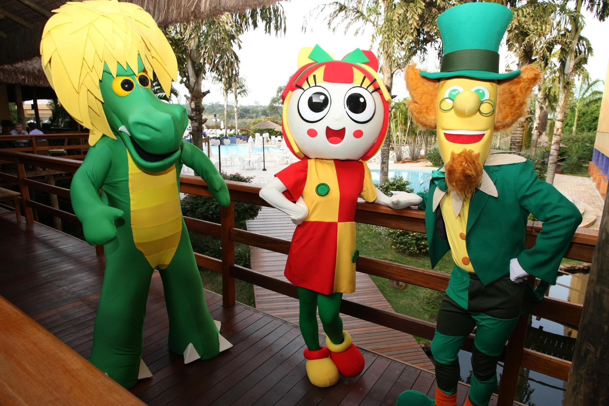 マブ テルマス グランド リゾート フォス・ド・イグアス エクステリア 写真 The three mascots of the park